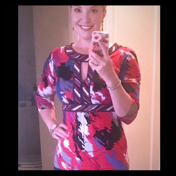 BCBG Max Azria Watercolor Top - Picture 1 of 4